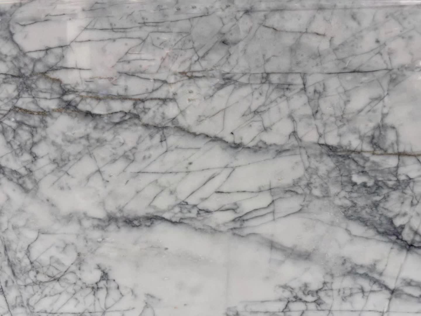 Alaska White Polished Marble Slabs