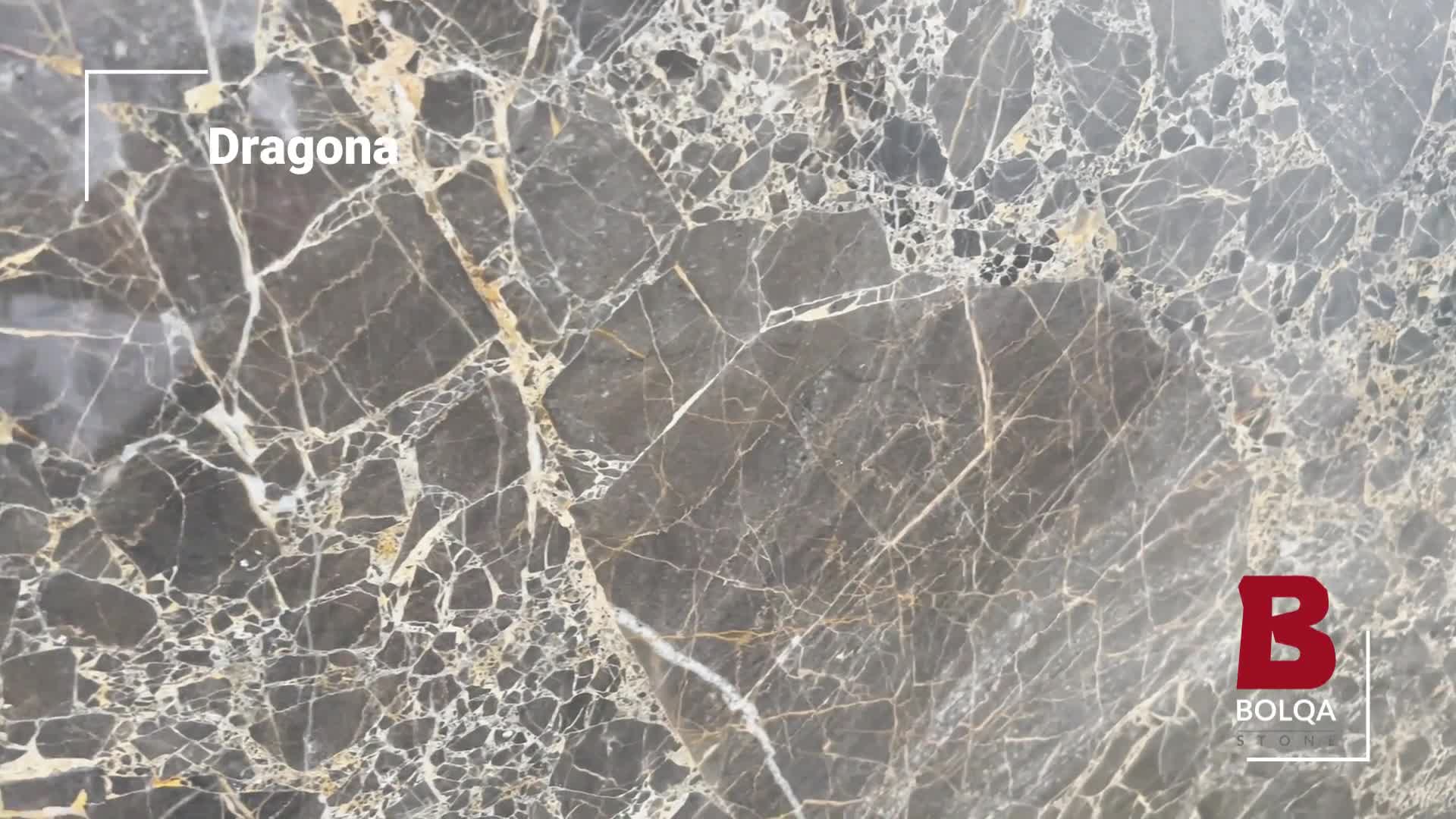 Iran Black & Gold Marble Slabs - DRAGONA Shebhe Emperador Marble