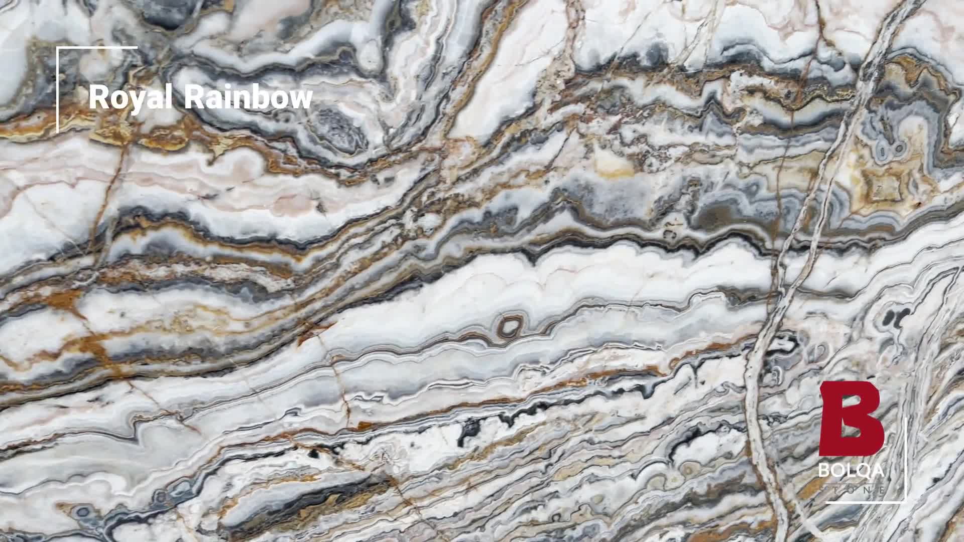 Iran Brown Traonyx Slabs - ROYAL RAINBOW