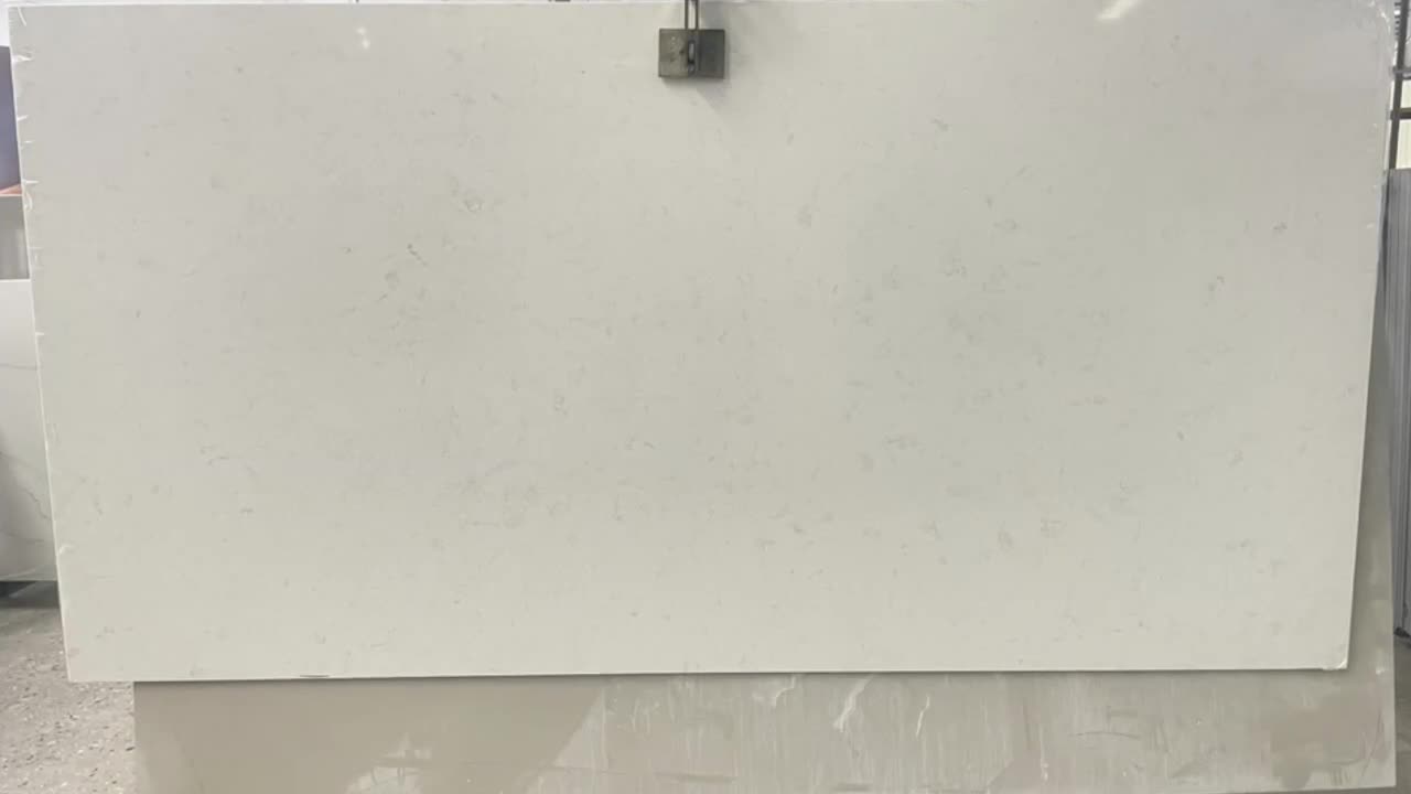 Artificial Calacatta White Quartz Stone Slab Tiles In China