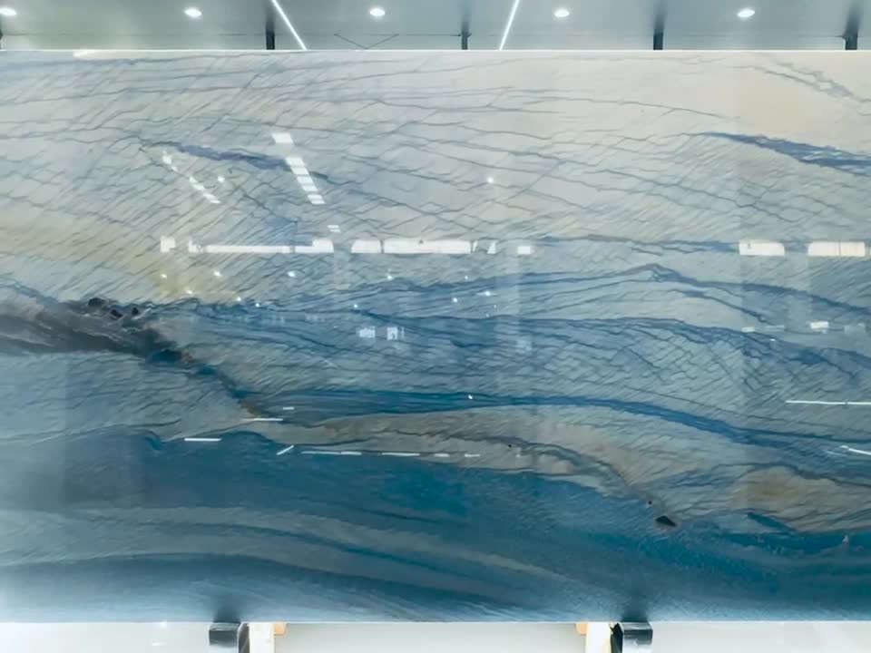 Brazil Azul Macaubas Quartzite Blue Stone Big Slabs