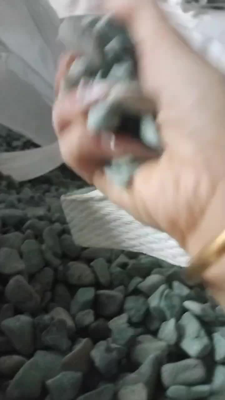 China Green Natural Marble Crushed Stone For Garden