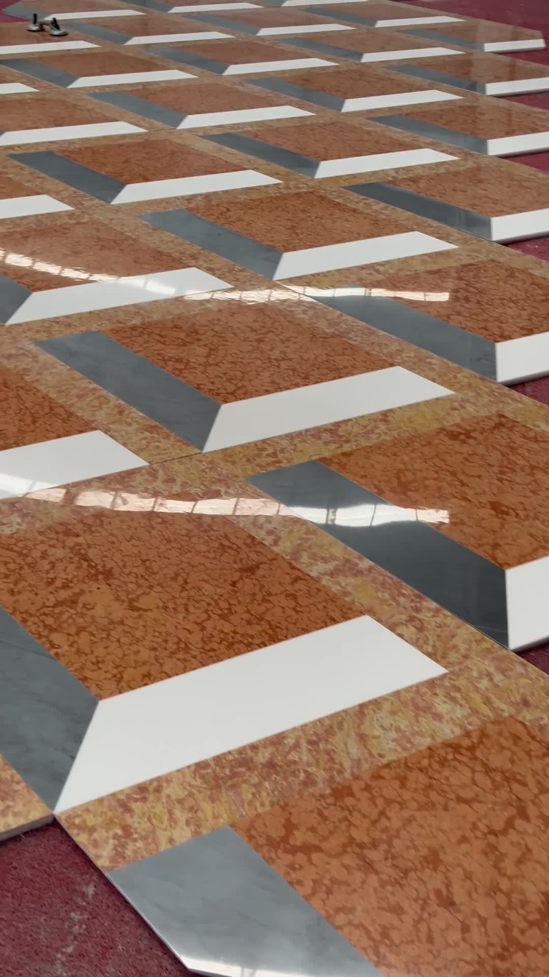3D Classic Design Flooring Waterjet Pattern Medallions