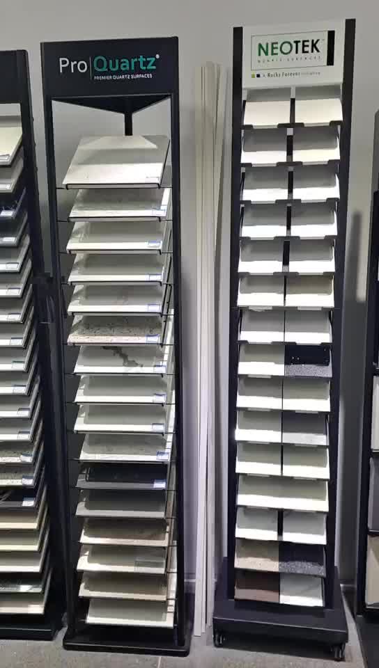 Stone Display Tower Rack For Quartz Marble Granite Sample