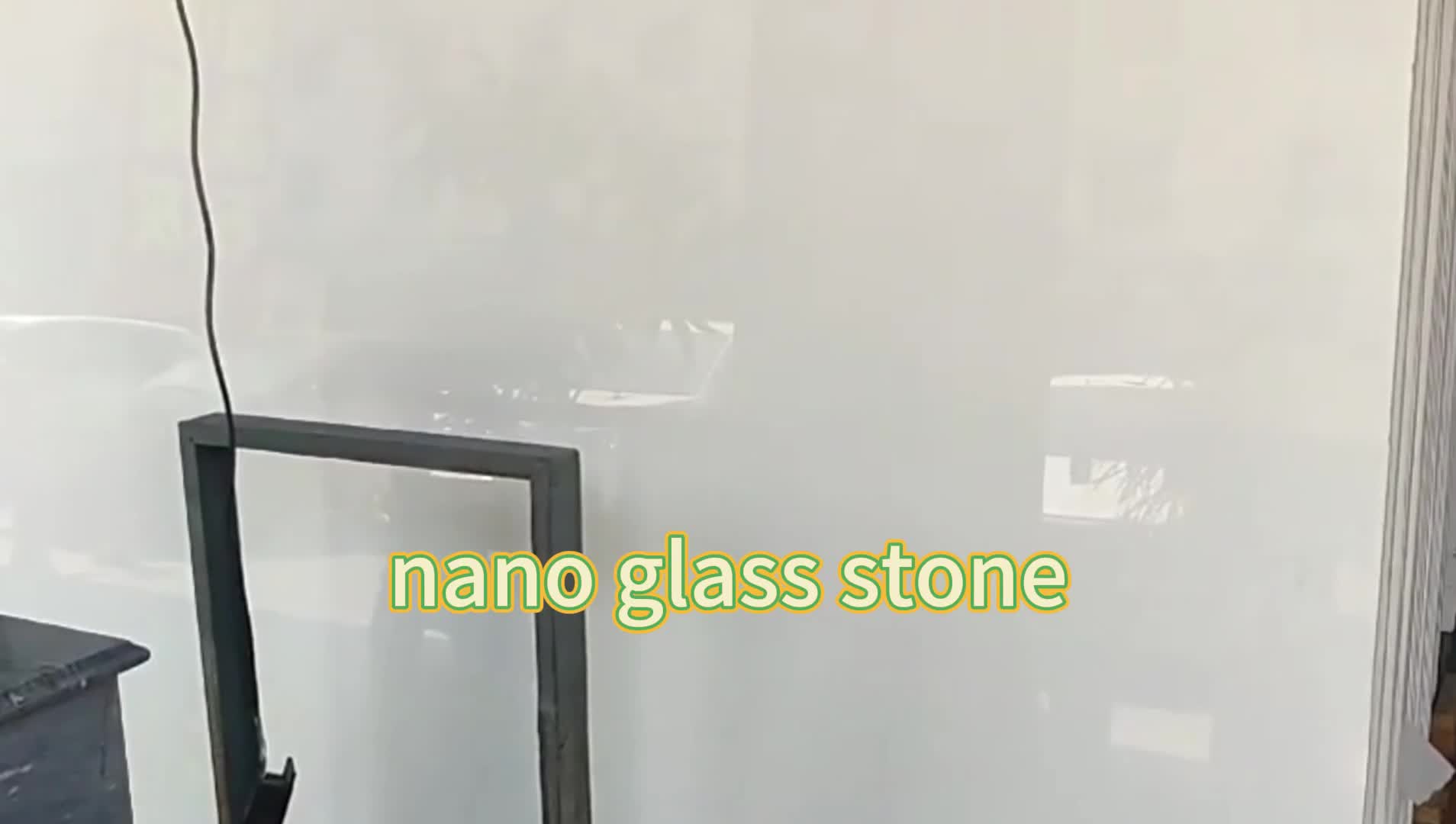 White Calacatta Nano Glass Stone Slab Nano Stone Slabs