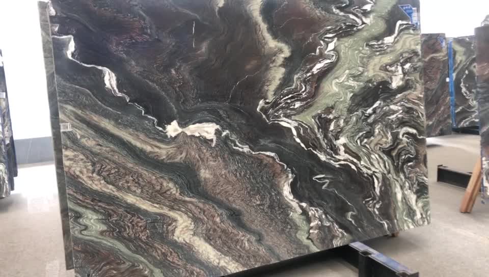 Italy Multicolor Violet Butterfly Marble  Slabs