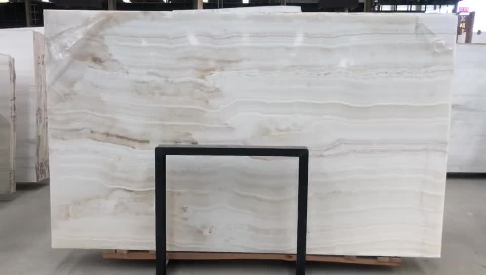 Turkey White Vanilla Onyx Slabs