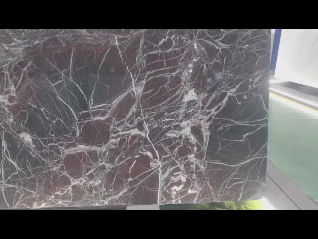 Rosso Levanto / Purple With Black Marble Slabs