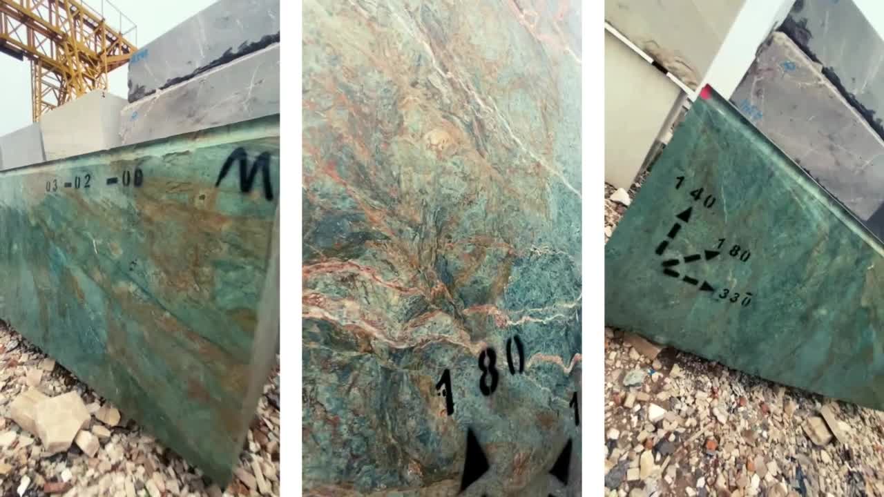 Olas Mar Turquesa Granite Raw Granite Block