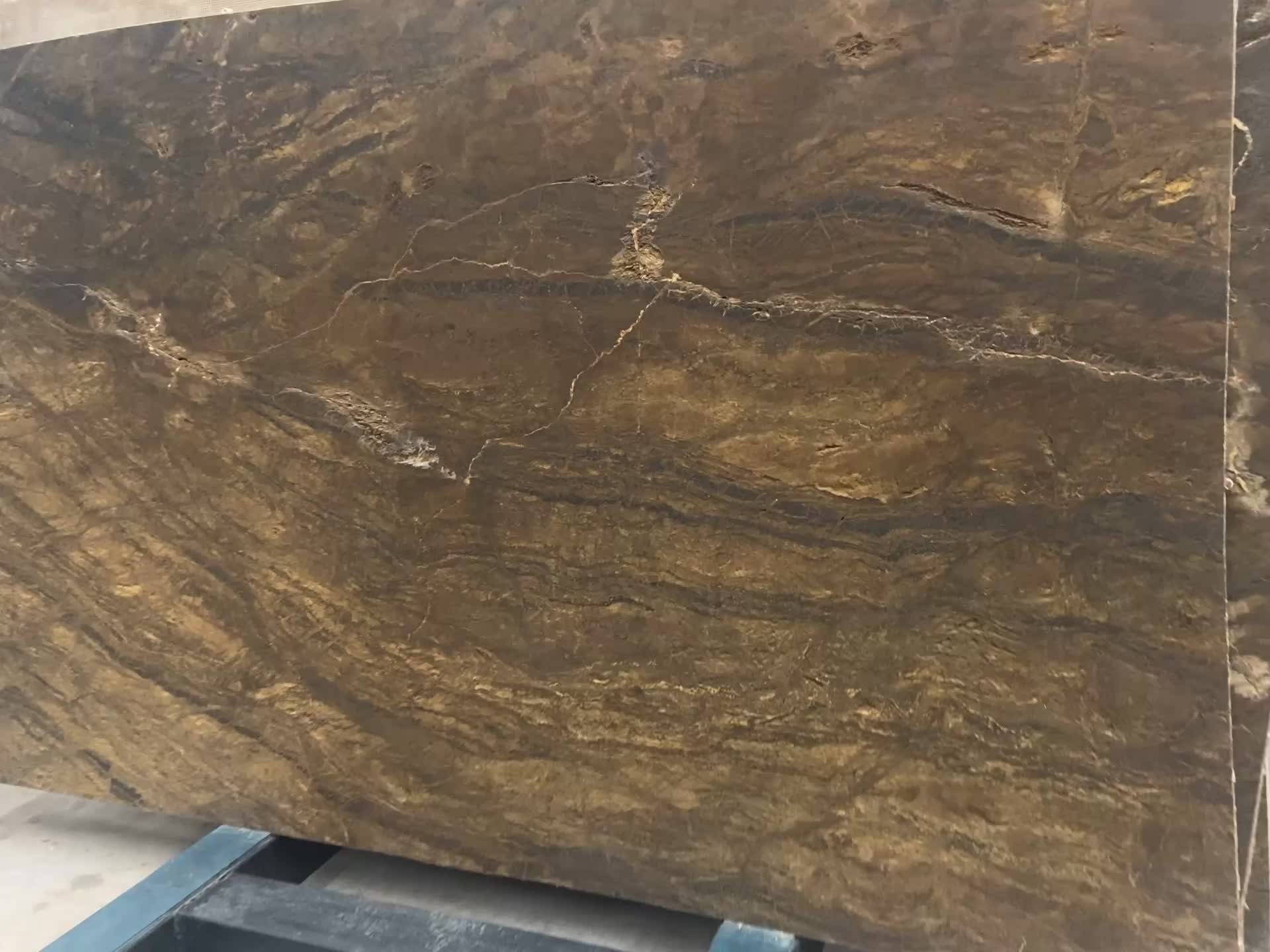 Exuberant Brown Quartzite Leather Surface Slabs