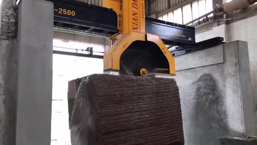 Multi-Blade Large Stone Block Cutting Marble Granite Block Cutter