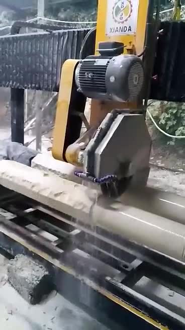 Solid Column Pillar Cutting Lathe Machine For Stone Marble Granite