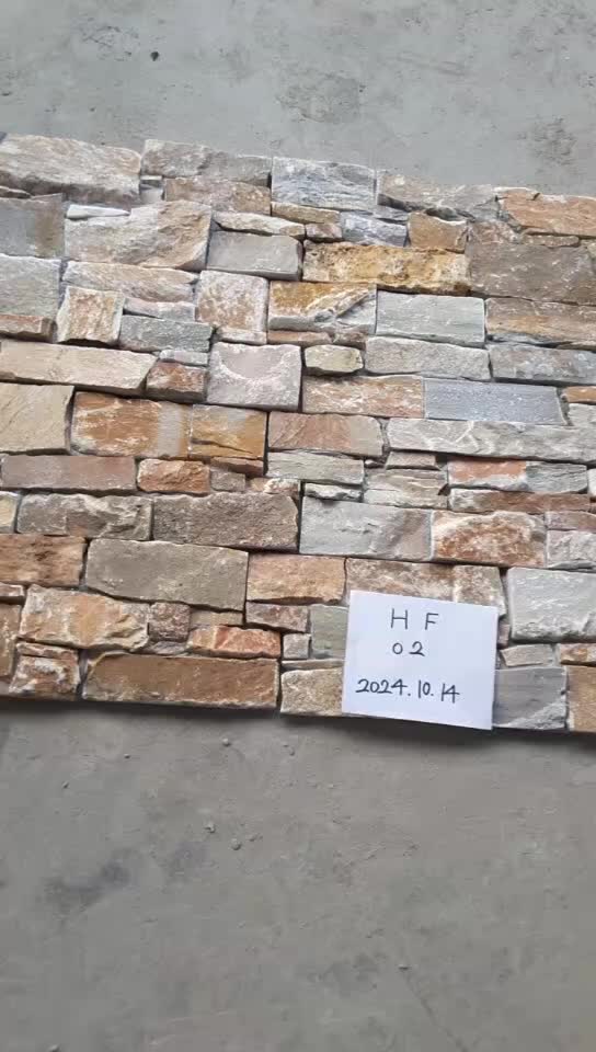 Natural Strip Culture Stone Slate Tiles For Wall Use