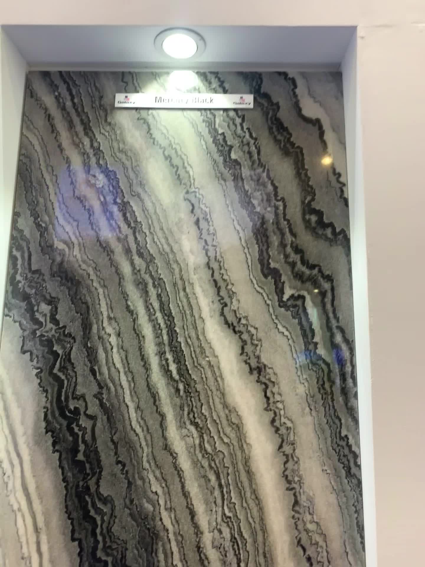 Mercury Black Marble Slabs
