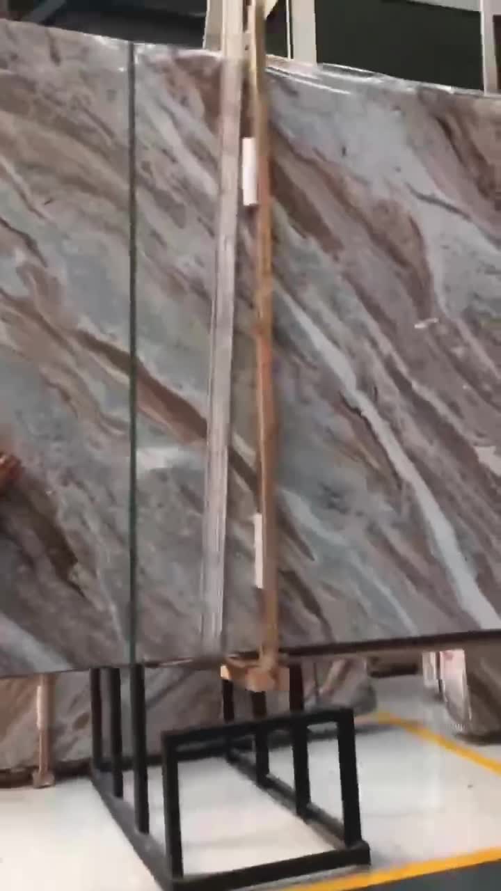India Fantasy Brown Marble Glacier Sands Aurora Slab Tile