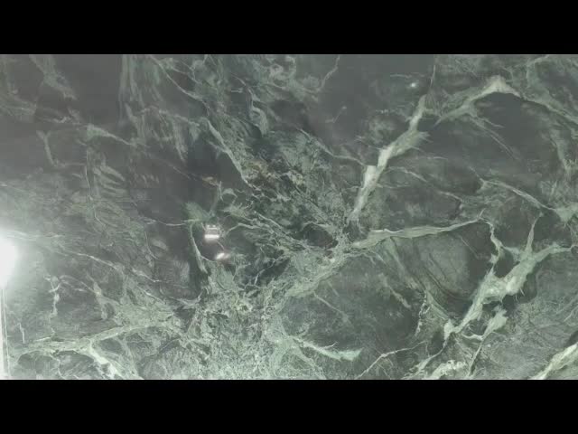 Prada Green Big Flower Marble Slabs