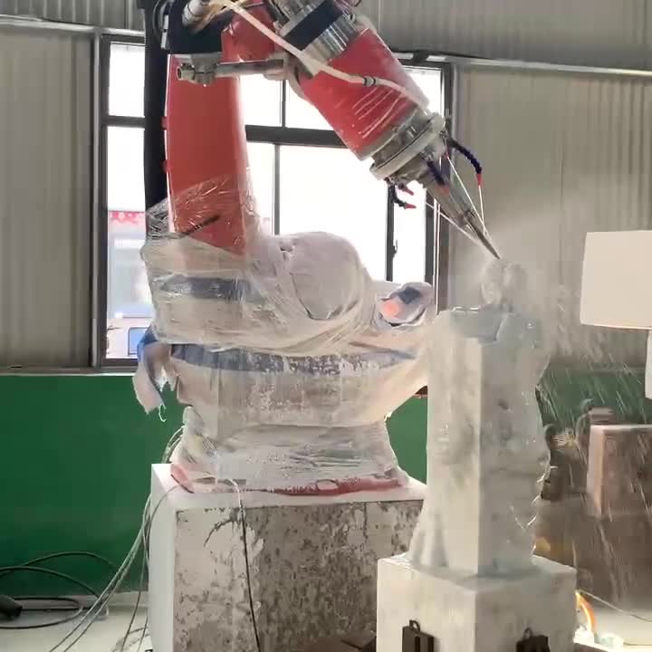 Automatic 3D 7 Axis CNC Sculpture Stone Engraving Machine Stone Carving Robot