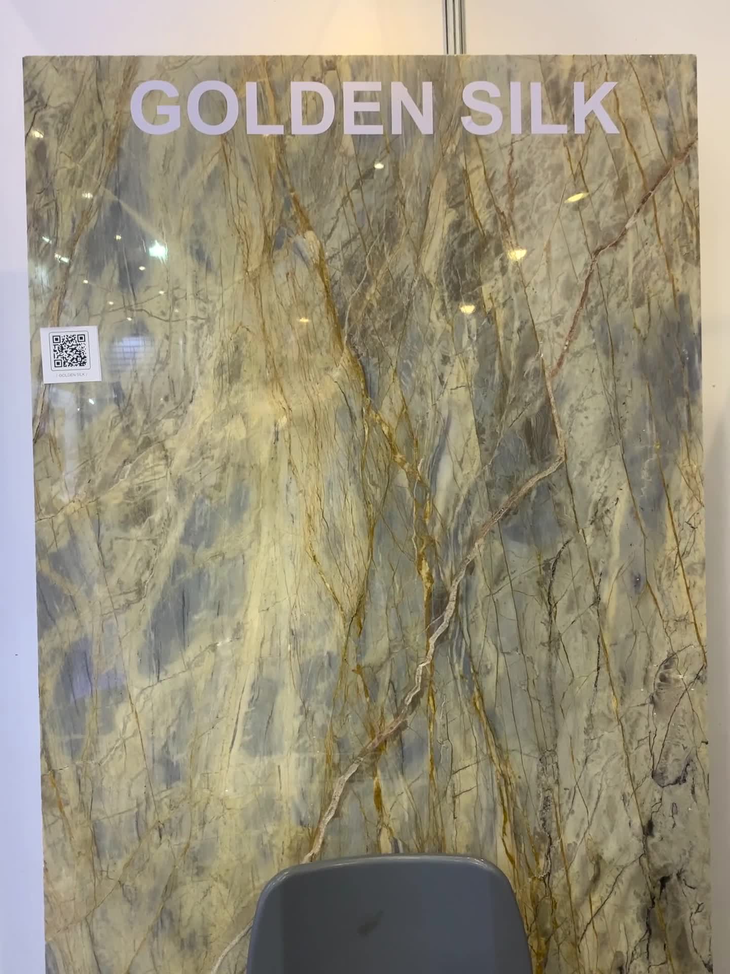 Golden Silk Marble Polished And Honed Slabs