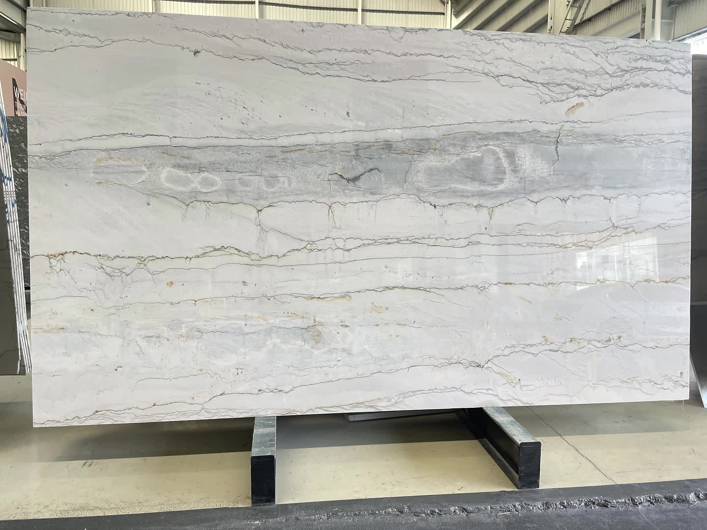 Natural Luxury Cristallo White Quartzite Slabs