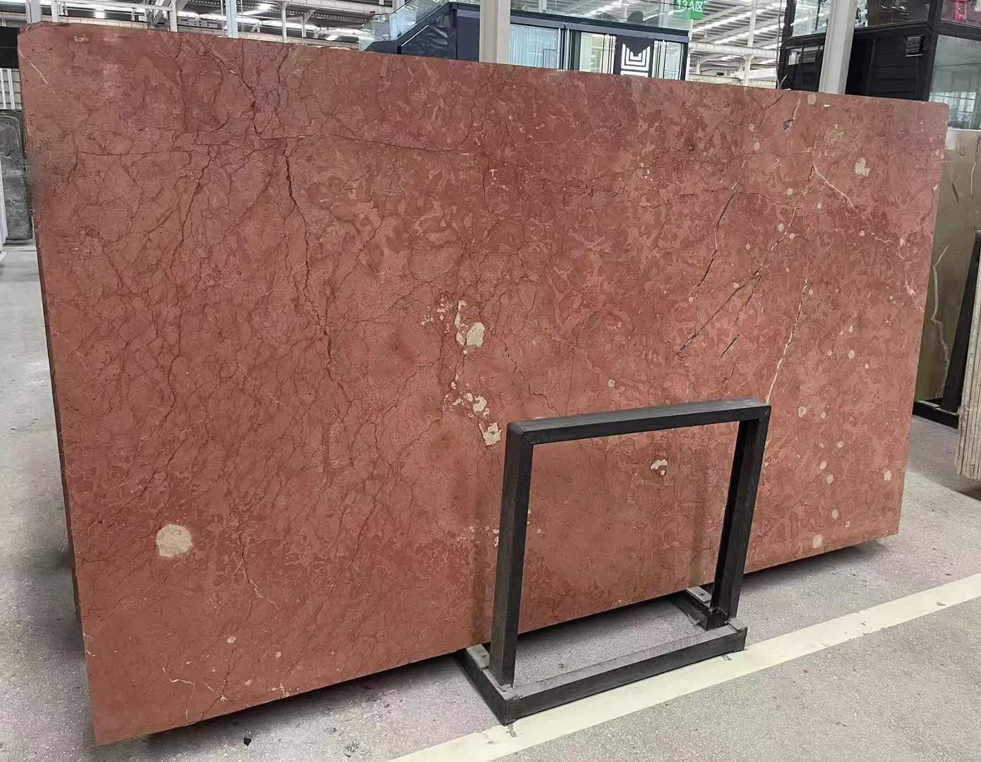 Red Coralito Marble Slabs  For Interior Projects