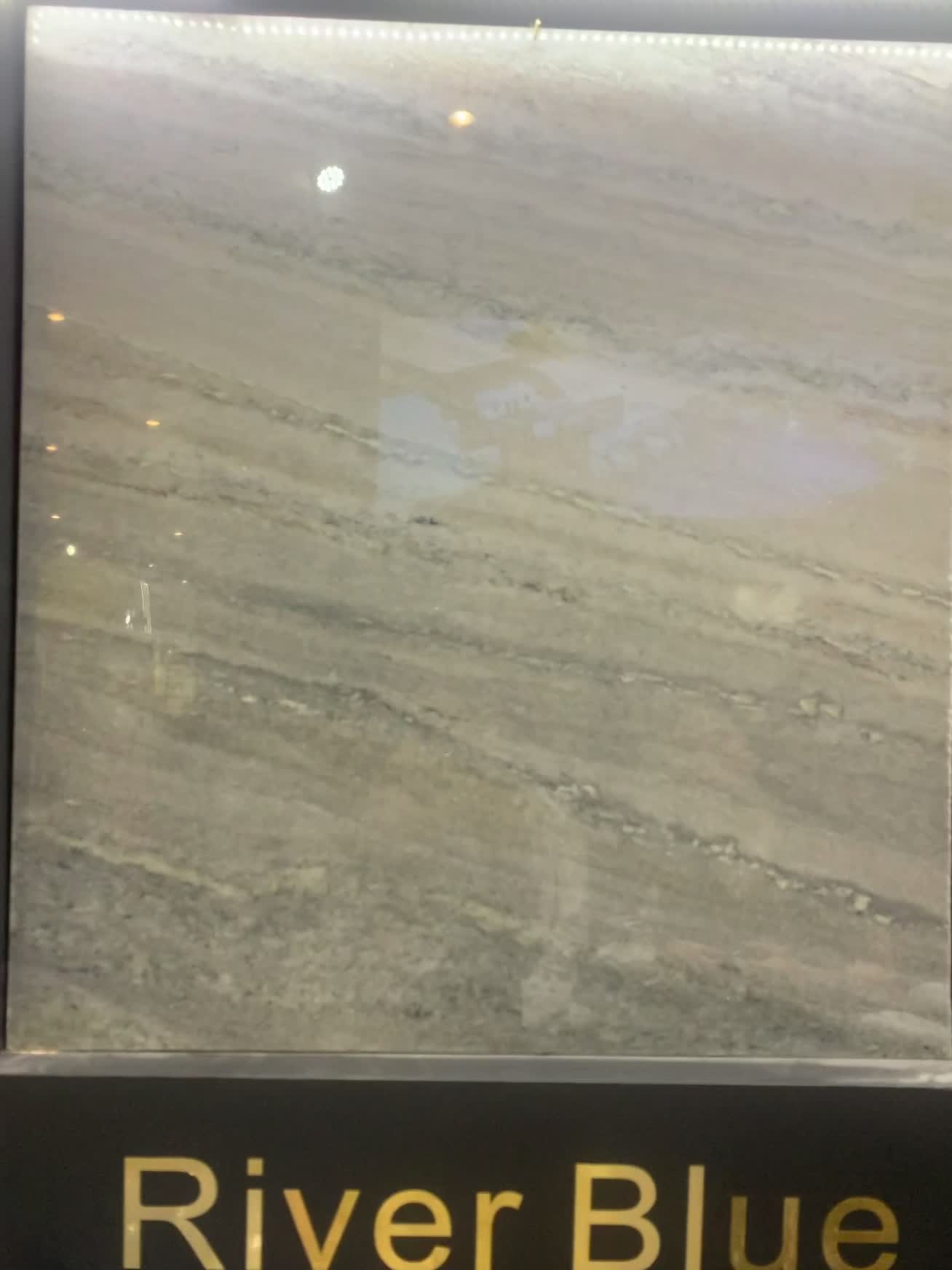 River Blue Marble Polished Slabs Tiles