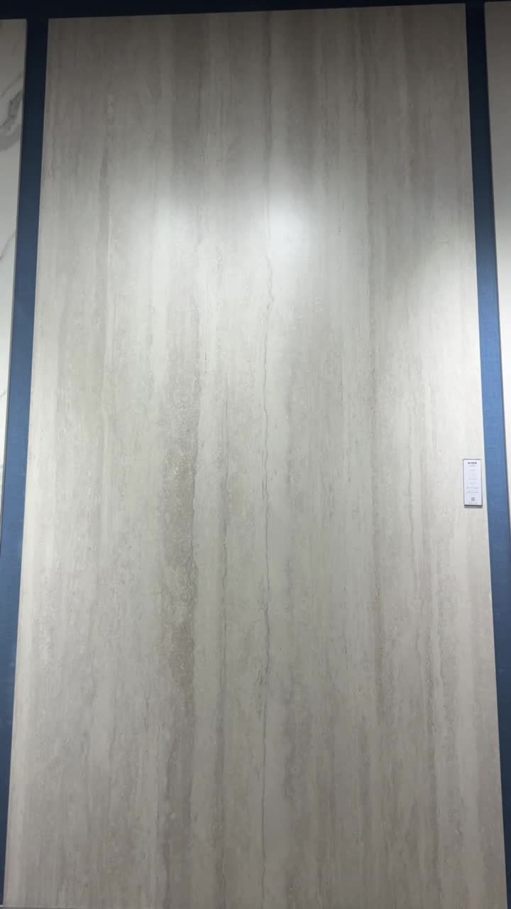 1600X3200x 20 And 12 Thick White Travertine Porcelain Slabs