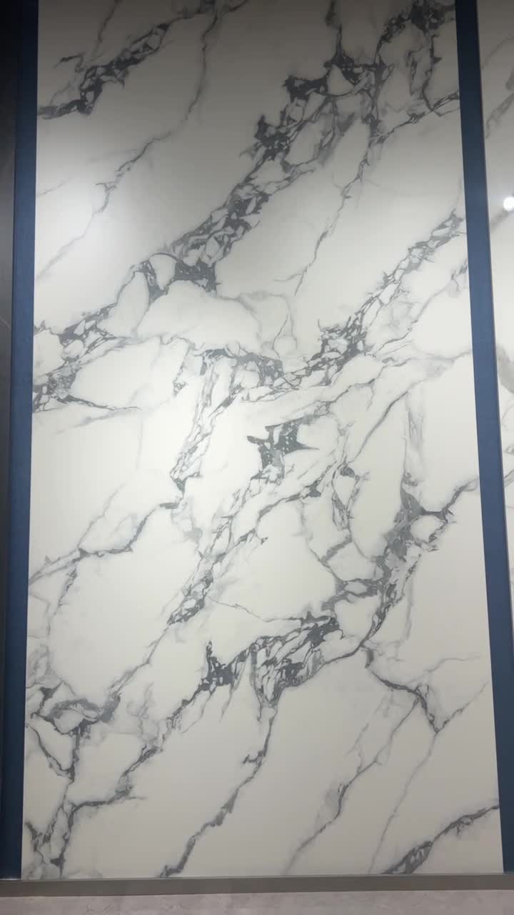 1600X3200x20mm Bulgari Black Vein Sintered Stone Slabs