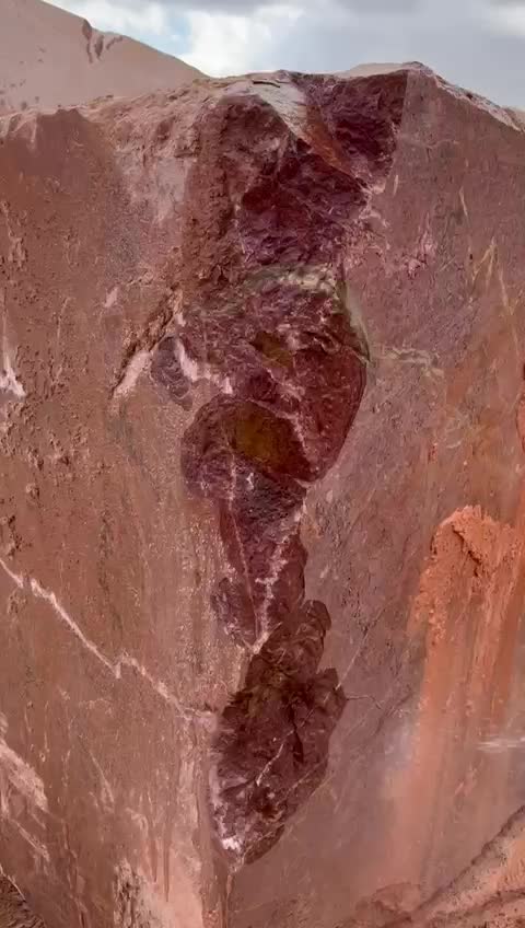 Persian Rose  Marble Block