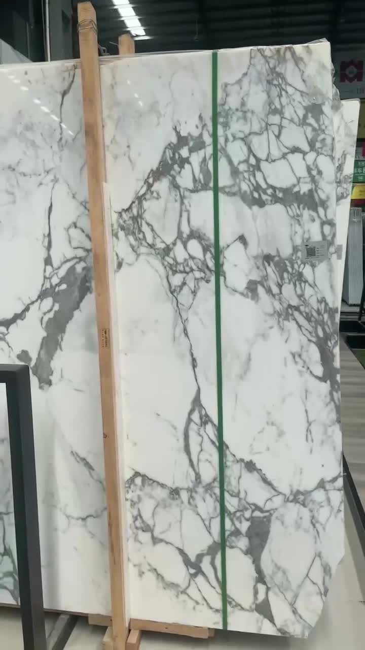 Luxury Polished Calacatta White Marble Slab Wall Floor Tiles