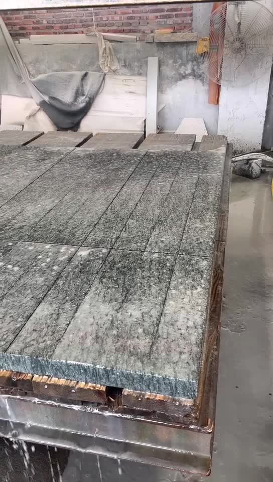 Olive Green Granite Flamed Slabs