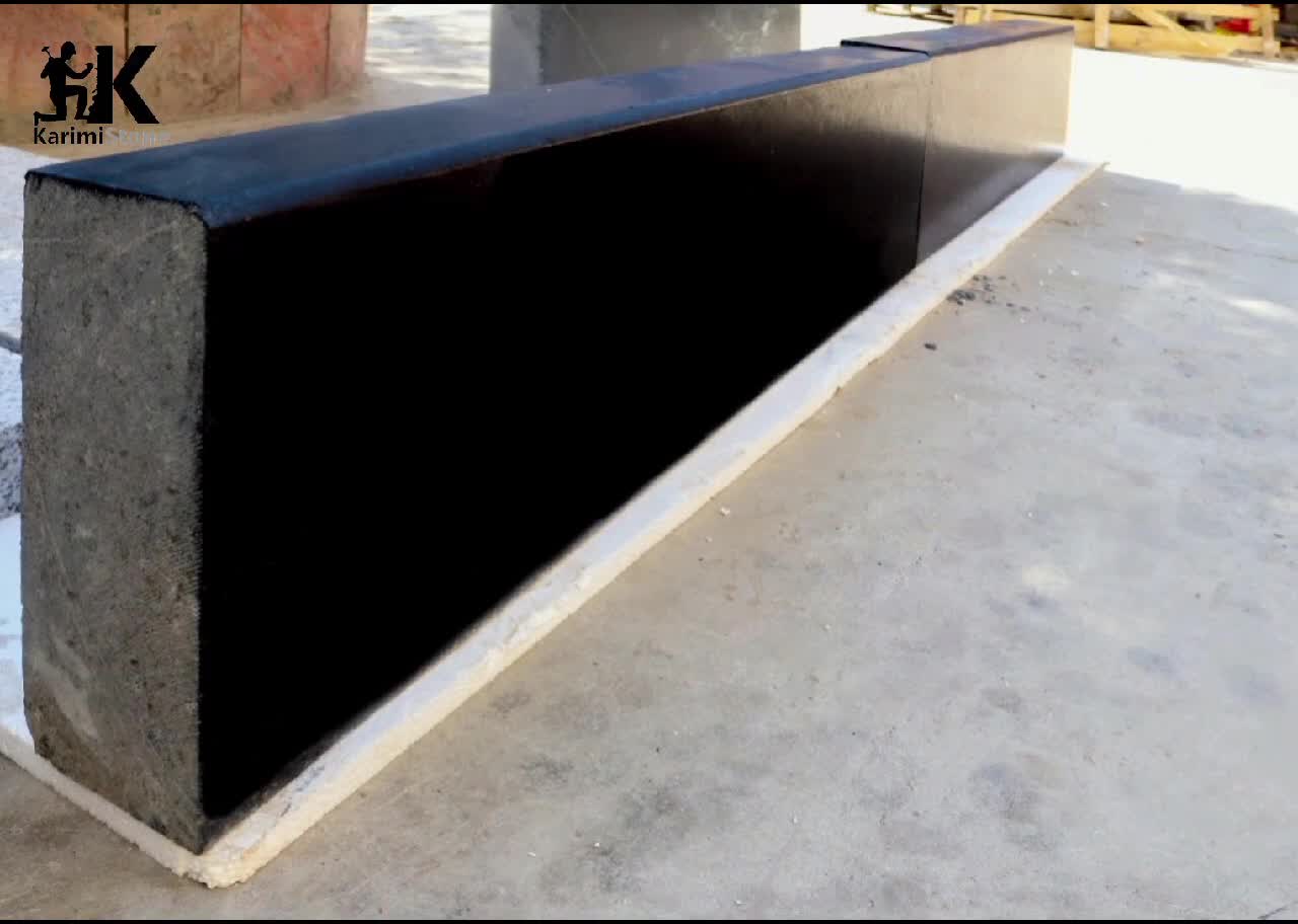 Black Granite Kerbstone Flamed