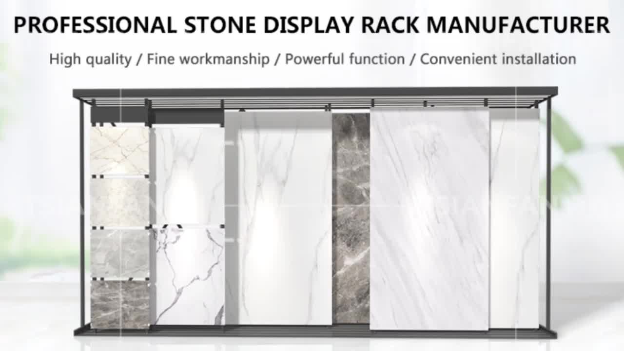 Ceramic Tile  Porcelain Sliding Display Rack  Showroom