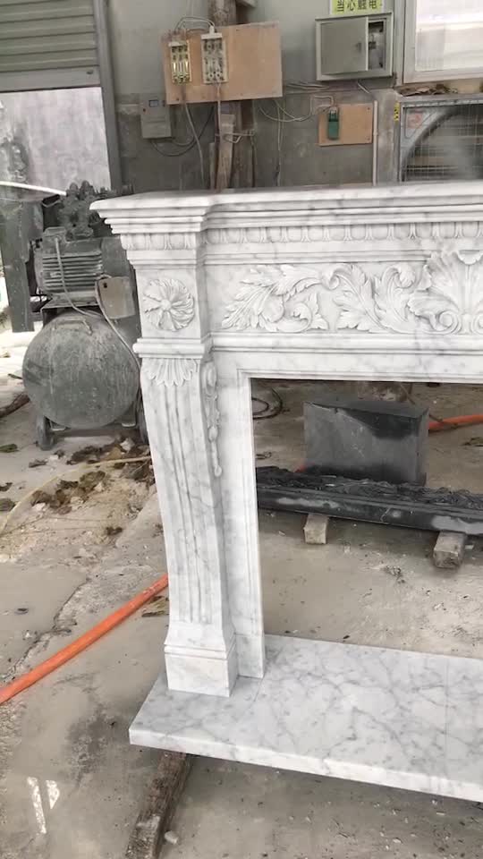 High Quality Indoor Decorative Marble Fireplace