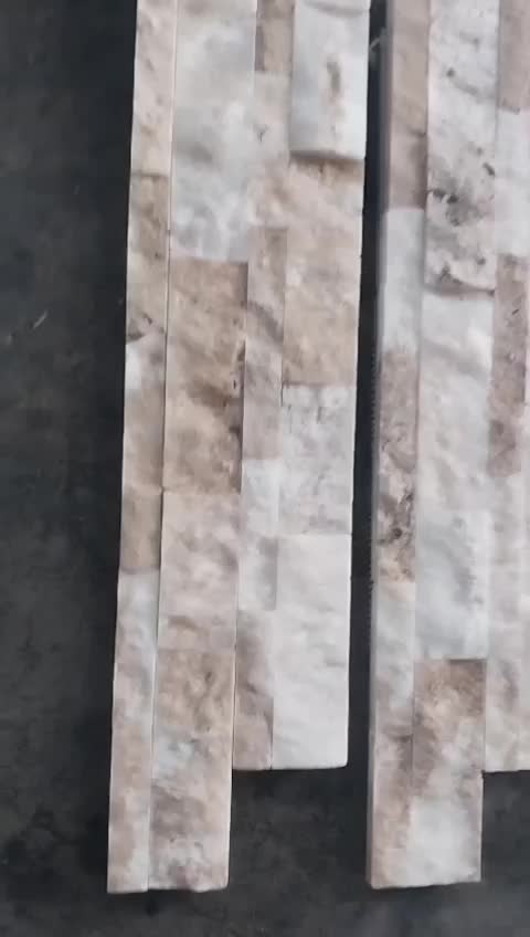 Harmony Travertine Split Face Stone Veneer Ledger Panels