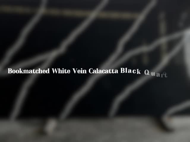 Quartz Surfaces Black Veins Calacatta Slabs Quartz Tiles