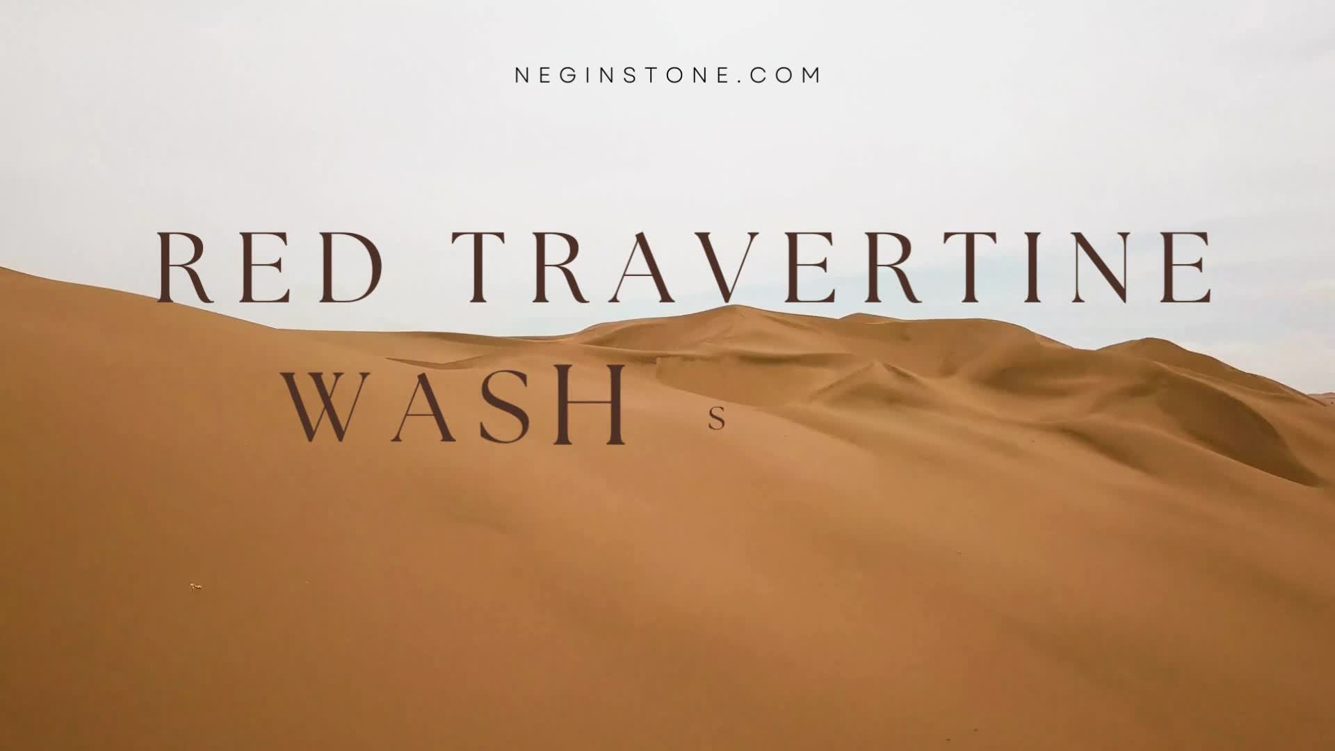 Red Travertine Wash Sinks