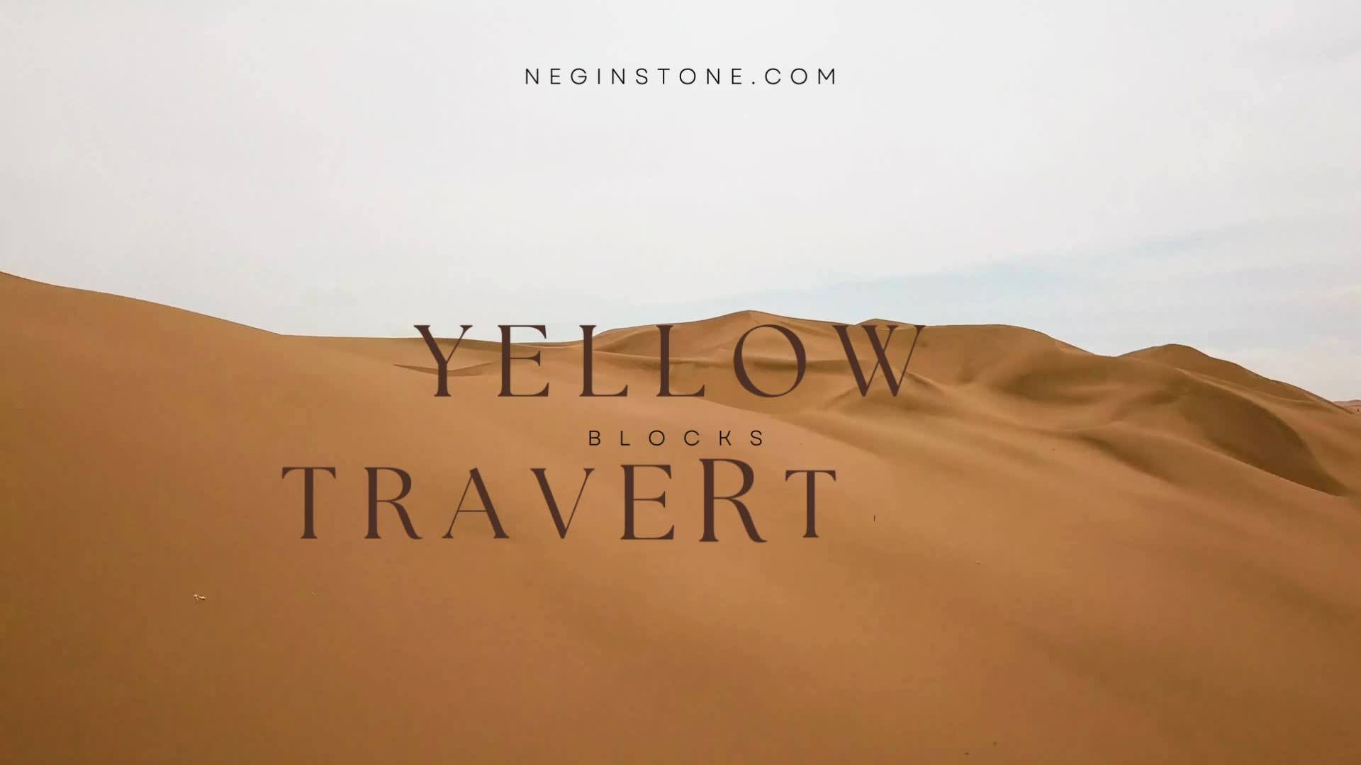 Yellow Travertine Blocks