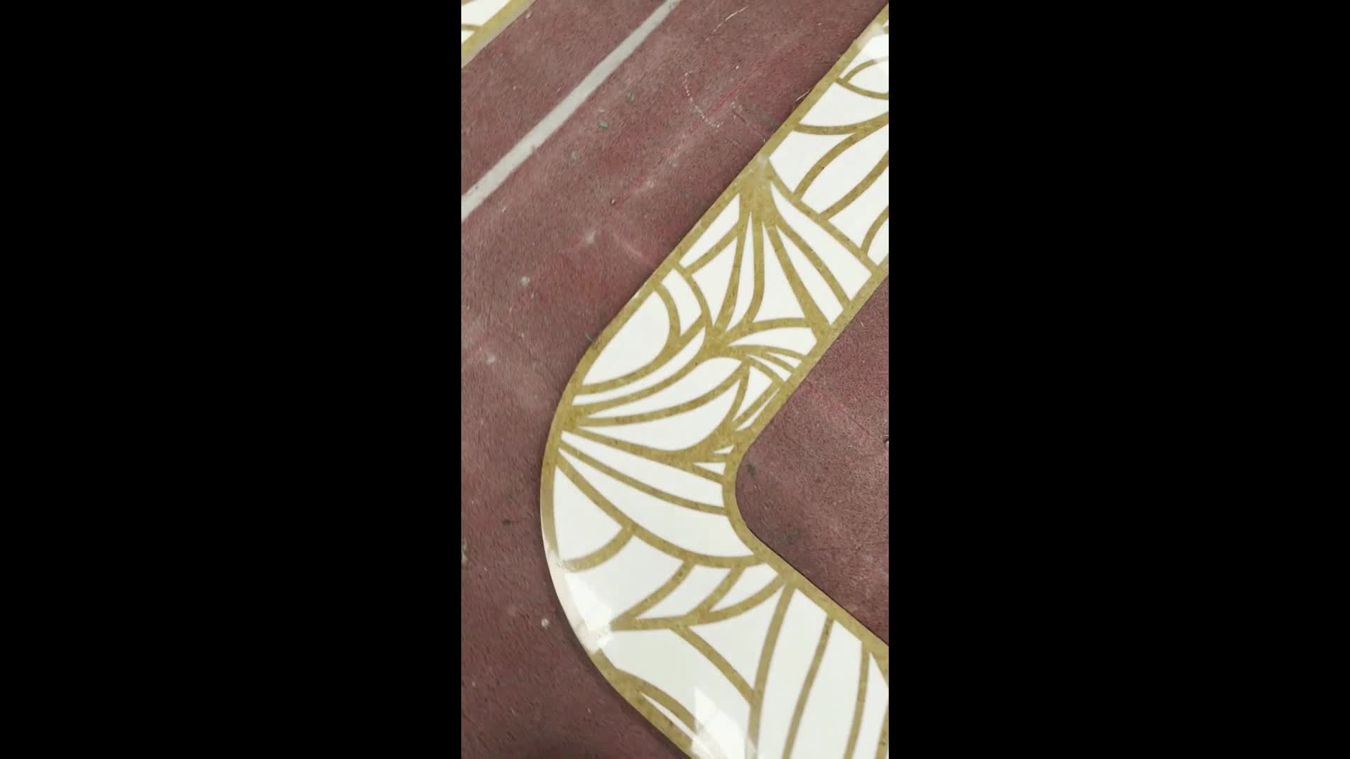 White Thassos With Yellow Marble Floor Border Medallion