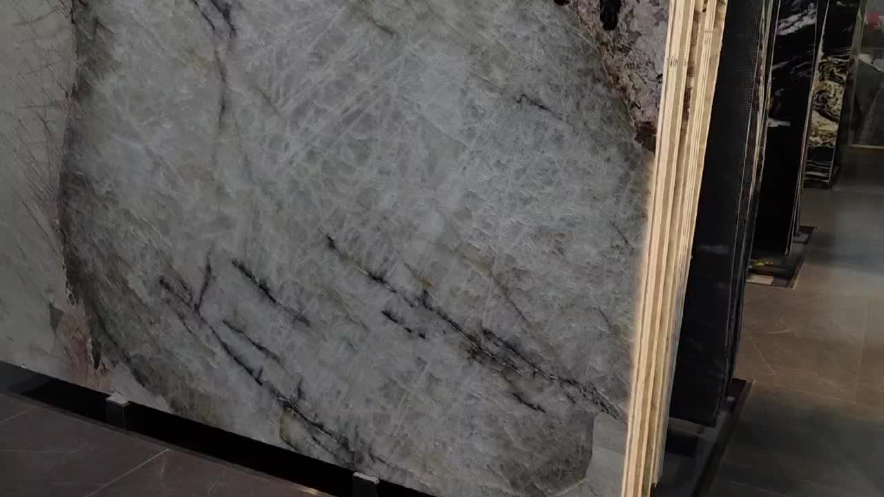 Big Cystallo Patagonia Granite Slabs For  Accent Wall