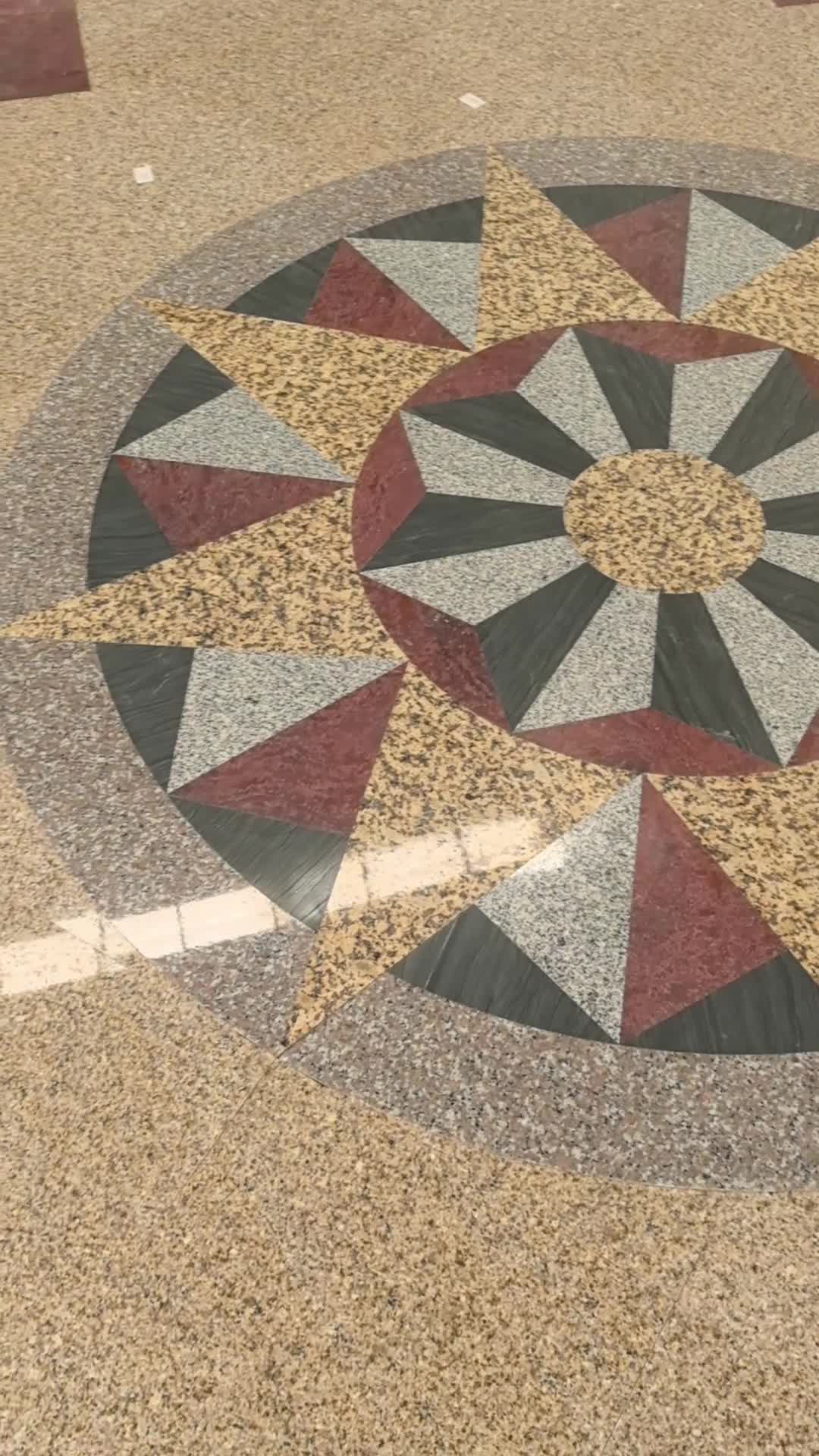 Granite Outside Floor Waterjet Medallions Pattern Decoration