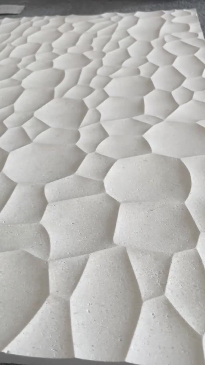 Porto Beige Limestone CNC Wall Panels For House Decoration