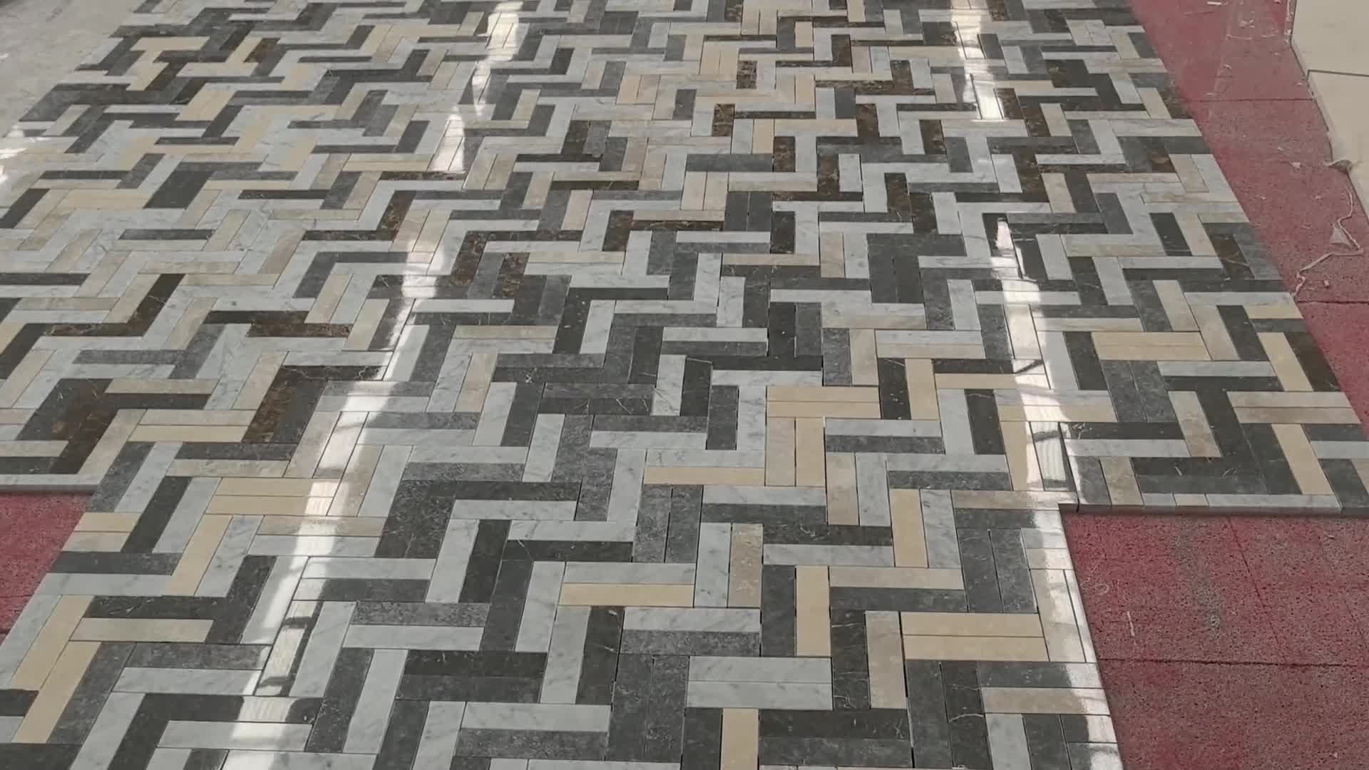 Splicing Color Marble Floor Pattern Tile