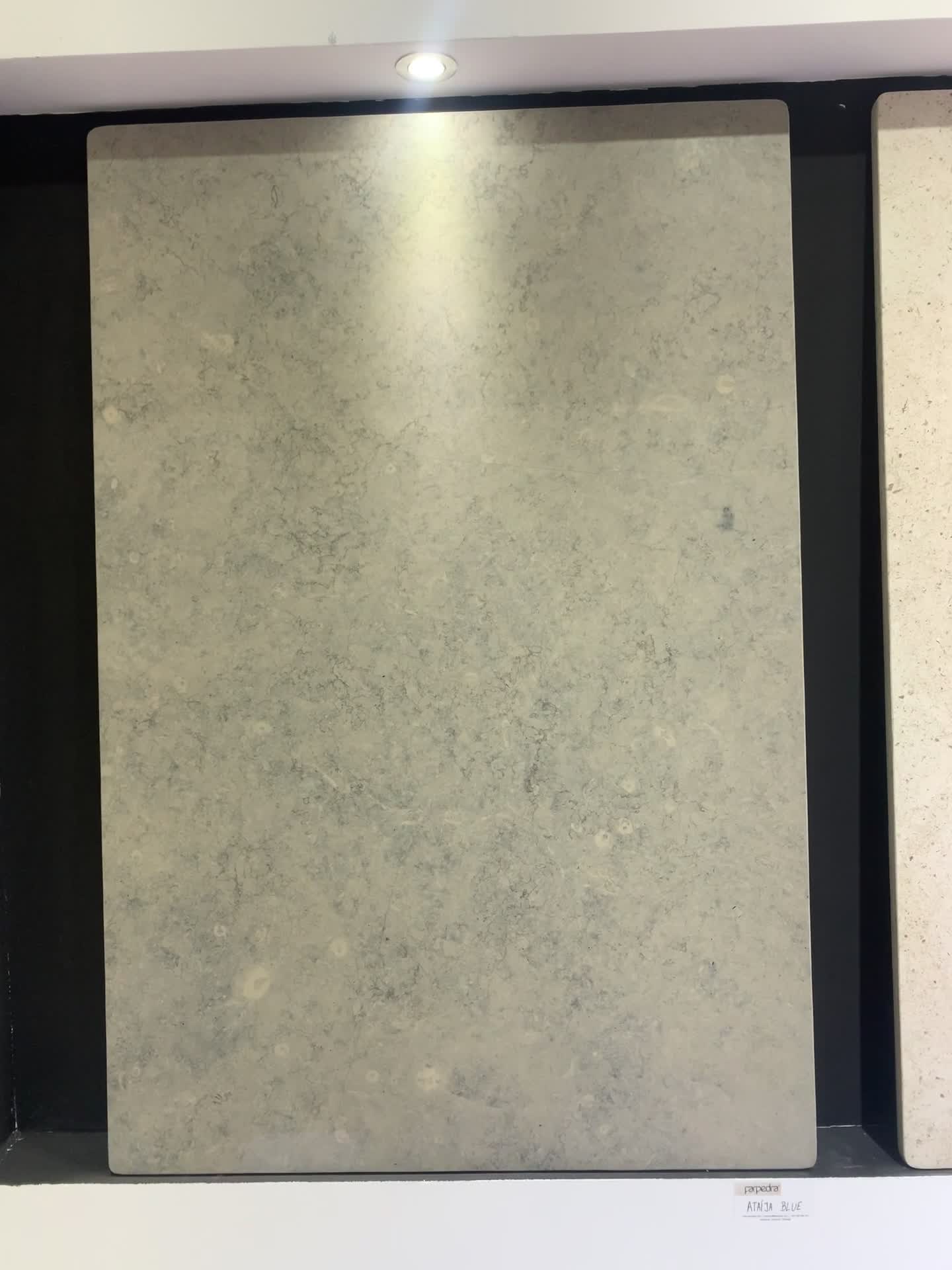 Ataija Azul Limestone In Honed And Polished Slabs, Tiles