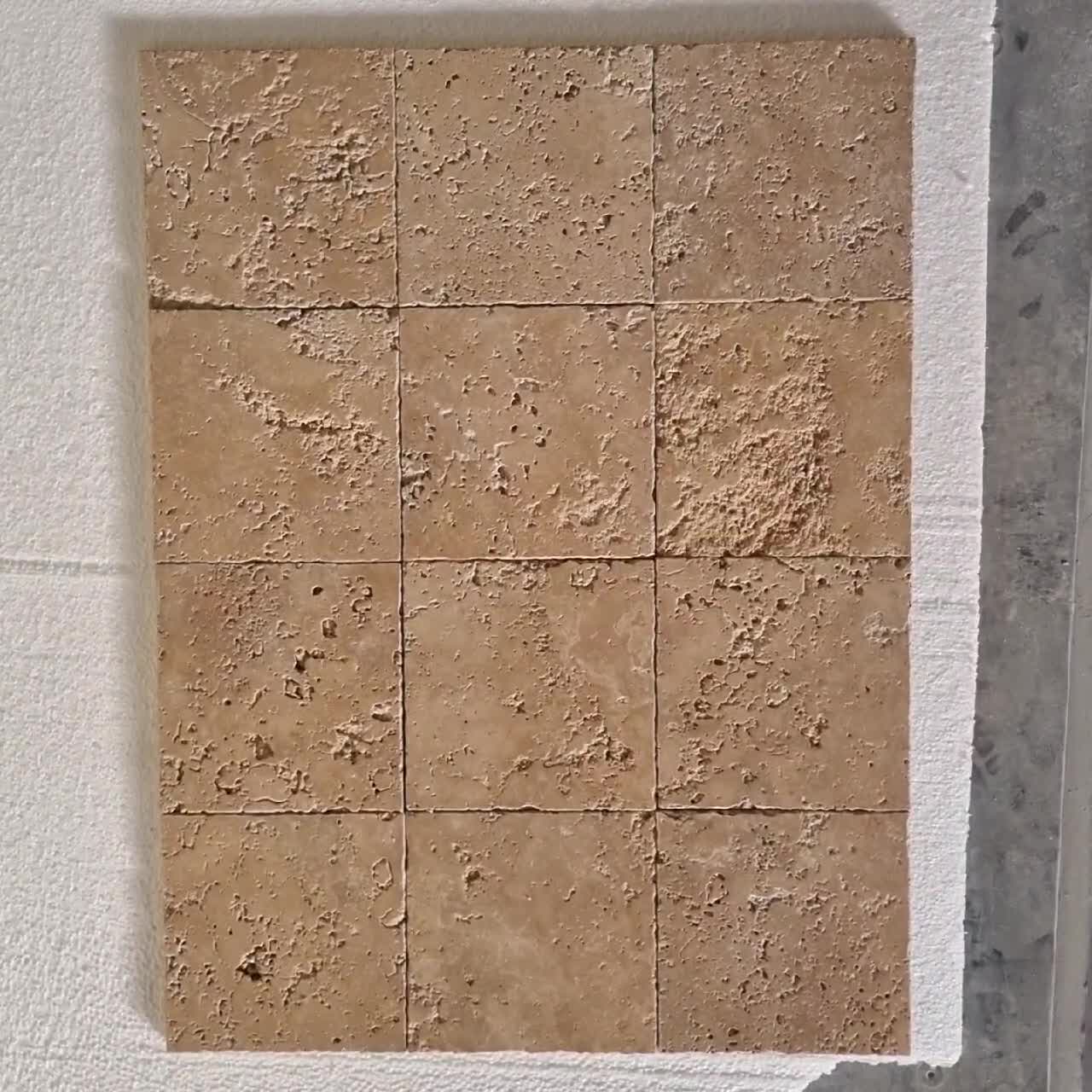 Beige Travertine Tumbled Tiles