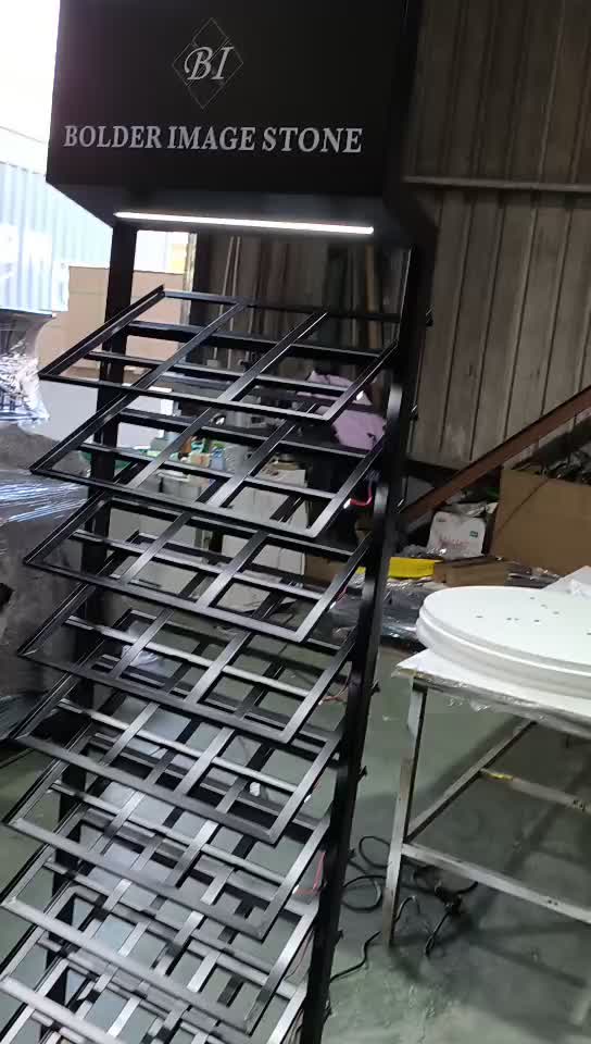 Quartz Stone Glass Stone Sample Display Stand Stone