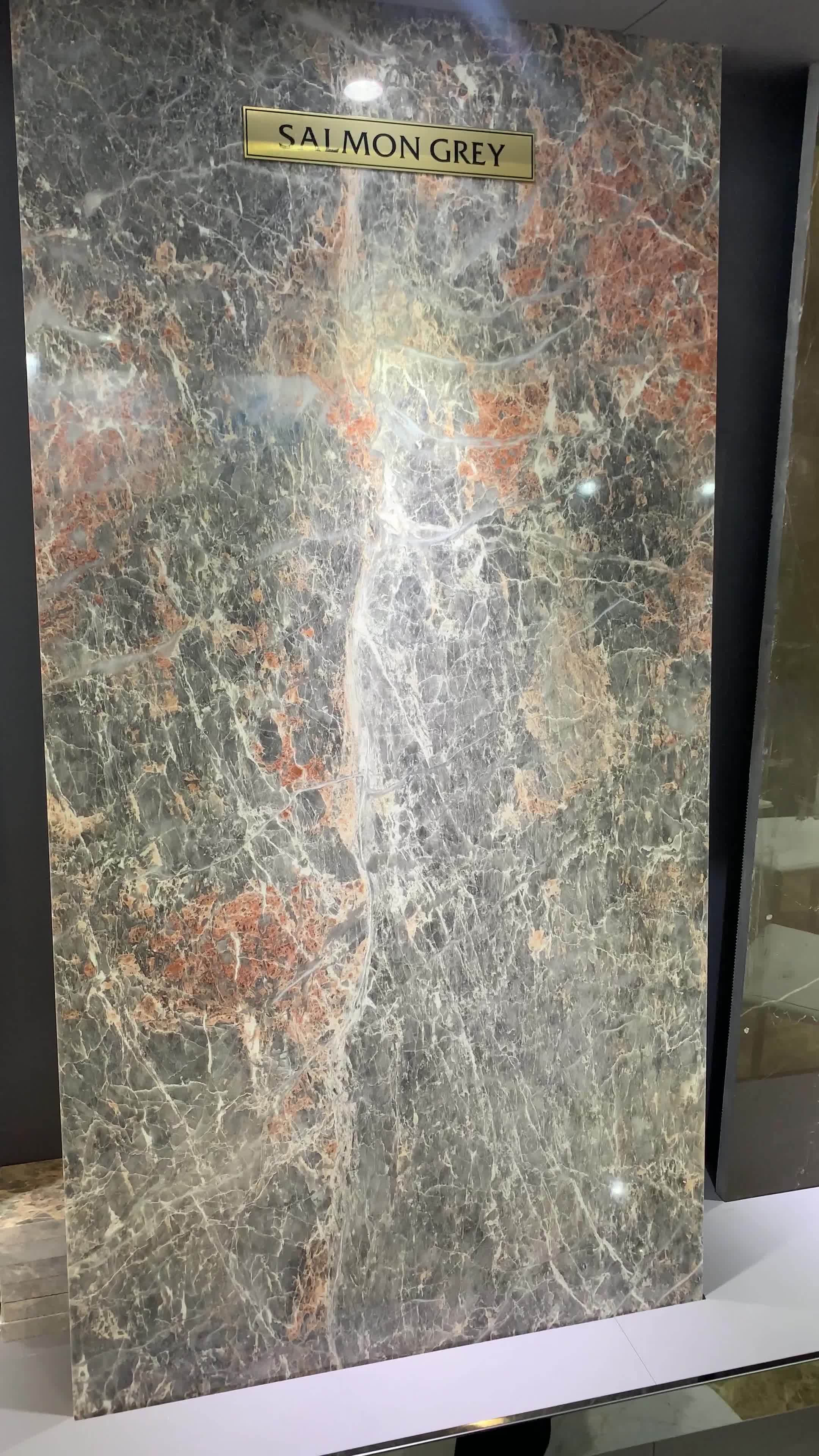 Salome Grey Marble - Salmon Grey Marble Polished Slabs Tiles