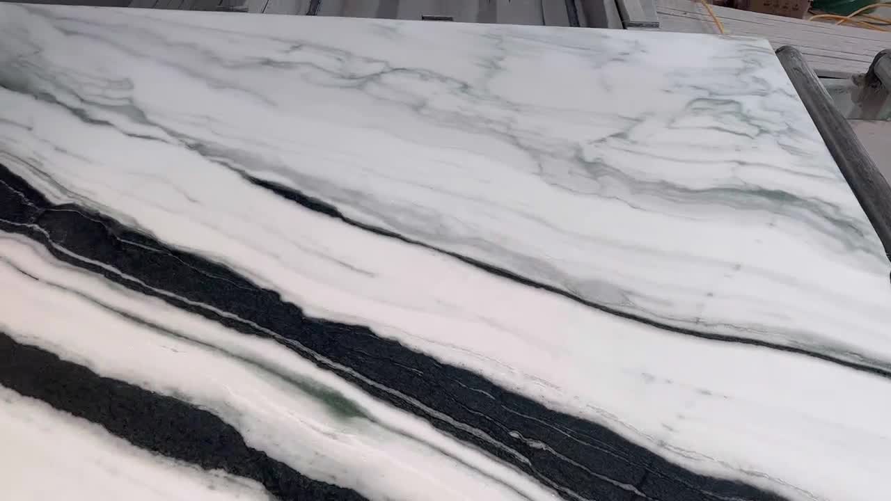 Chinese Panda White Floor Marble Slabs
