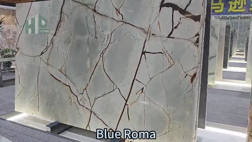Luxury Natural Blue Roma Quartzite Slabs & Tiles