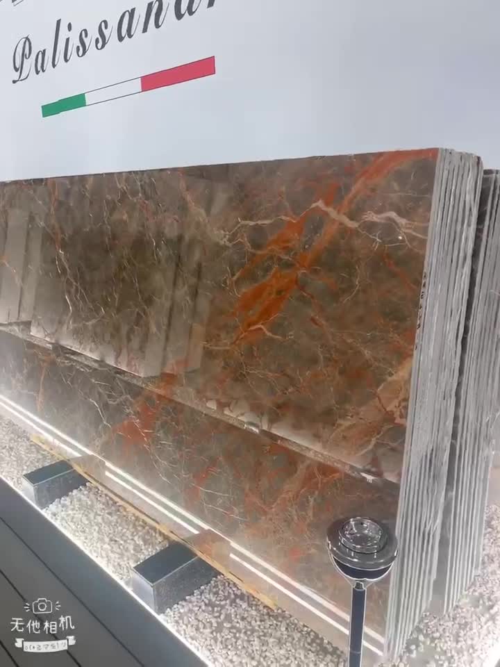 Ombra Di Caravaggio Marble Slabs Bathroom Floor