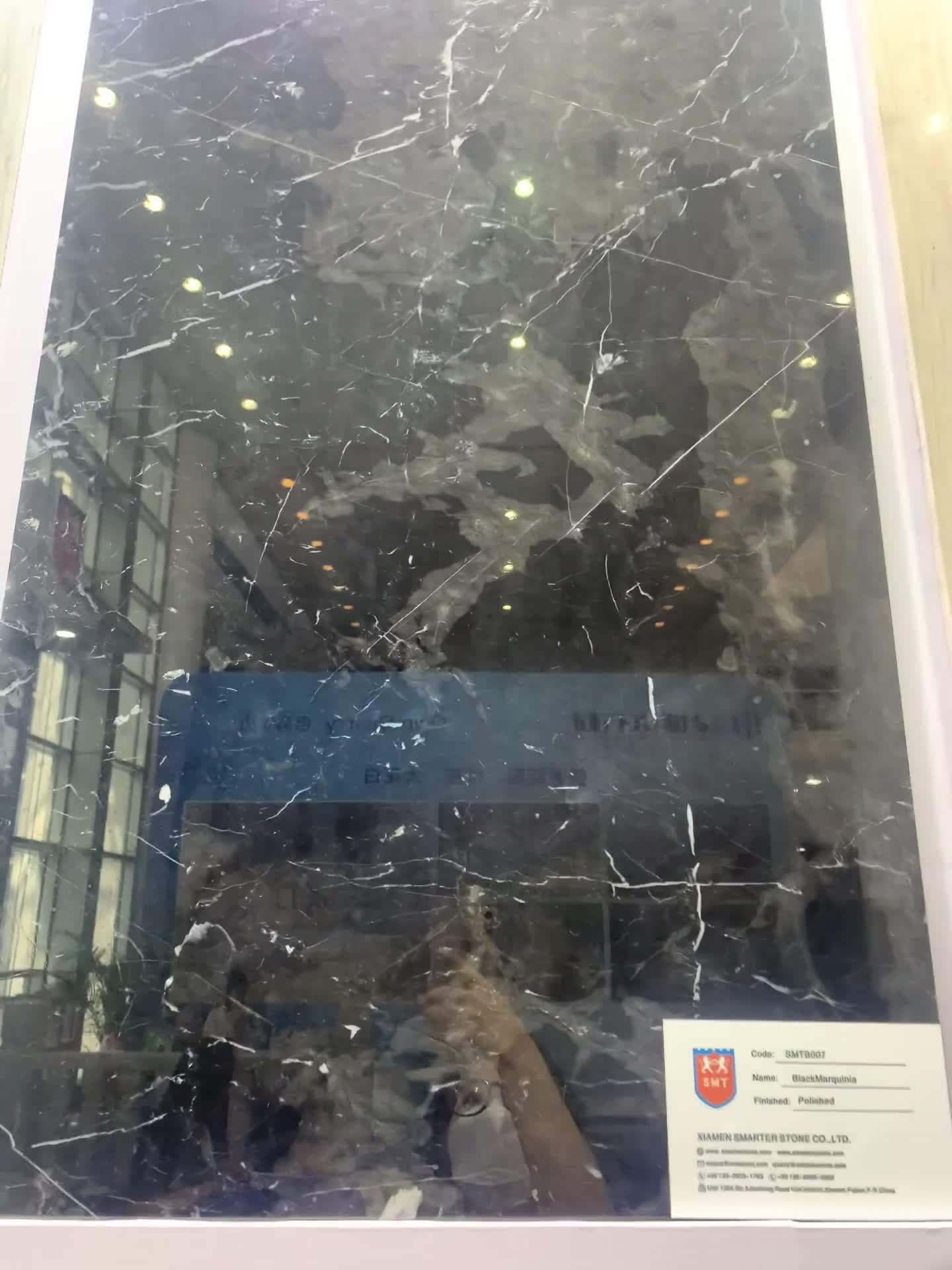 China Black Marquina Marble Slabs And Tiles